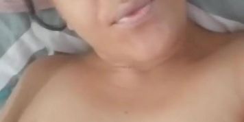 Latina Finger Fucking before shower!