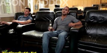 Muscly jock jizz soaked