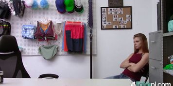 Rough sex in the office with this naughty tiny teen