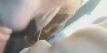 Homeless man suck my dick in my car for money