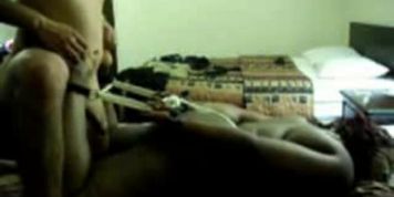 Hogtied Tickle punishment my ebony BBW Sub