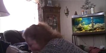 My fat white pig wife sucks me off