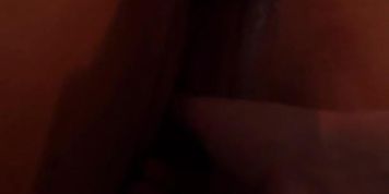 Getting fucked with big dildo
