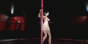 MMD R18 Sexy Red Mitsu - Pole Dance 1088