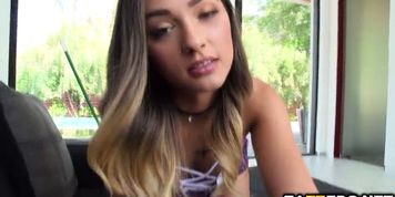 Jaye Summers suck Keiran Lees cock for extra bucks