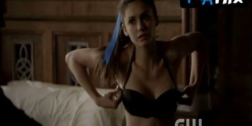 Nina Dobrev Underwear Scene  in The Vampire Diaries