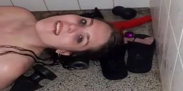 Madeline is out of control horny in the shower