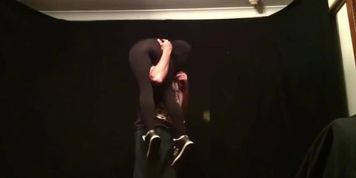 Girl being overhead lifted & crotch carried