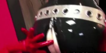Latex RubberDoll Dildo Fucked By Living Doll Nicci Tristan!