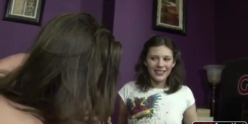 Hardcore dick enjoys hot threesome with June Summers and Tyler horny pussies