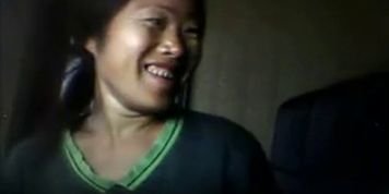 Asian Girl Flashing Her Breasts