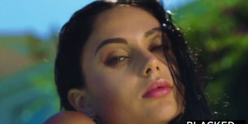 BLACKED Hot Wife was alone on vacation until she found two BBCs