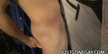 Hot dude tries the glory hole (Nestee Shy)