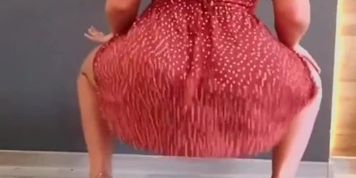 Thick ass yummy white girl Twerking in short dress 