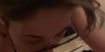 dyke tinder Lesbian cuck sent out to suck bwc because her gf wants videos