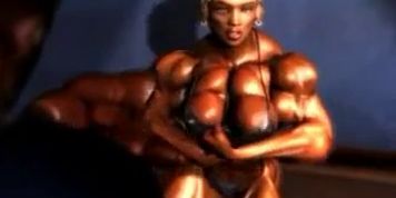 Muscle Amazon Posing