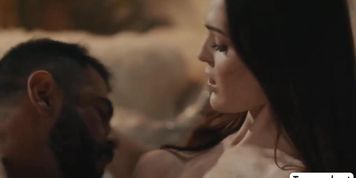Big boobs trans woman licks and barebacks her fat stepfather