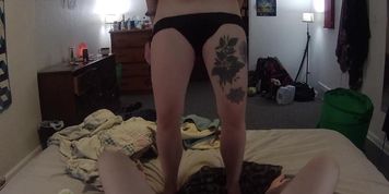 First Time Recording Her Pegging His Ass