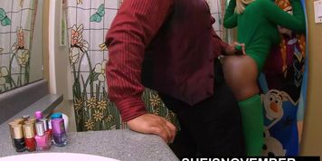 Black Reality Plot: Ebony StepDaughter Standing Fucking By Step Daddy Dominating Sheisnovember Pussy (Msnovember)