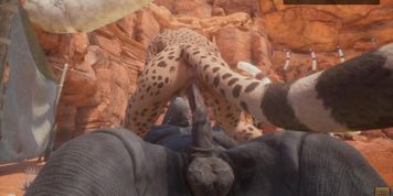 Wild Life / NEW Gulhragg with the cheetah girl (FurryAnimation FurryAnimation)