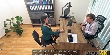 Hot office secretary takes hard anal from boss - big tits stockings hd