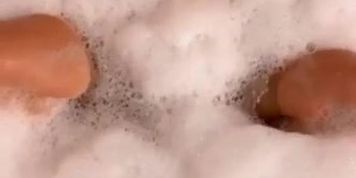 FitBrit Tub Dildo Play