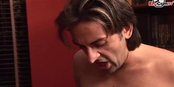 small boobs brunette milf get anal double penetration