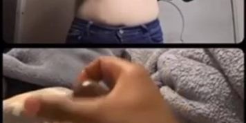 white thot misses bus to make me cum