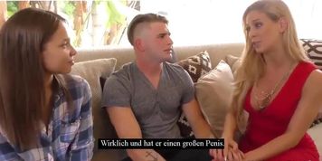 Mutter fickt mit schwarzem Mann vor Sohn