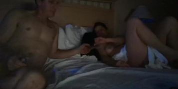 sexy sis cums hard and lets brother get some pussy