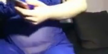 Arab BBW Sara Strips Dances on Webcam