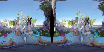 2 easter bunnies bj