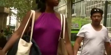 Ebony princess isn't wearing a bra