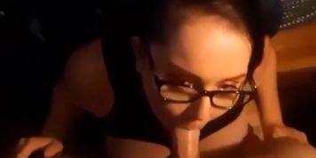 Watch me suck your cock and cum on my face