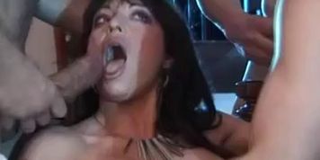 Italian slut find three huge cocks in a lost house