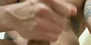 plugged this toy into my ass and jerk off till i cum