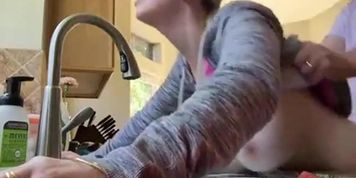 Milf Fucked Over Sink