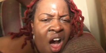 Ebony BBW Honey Gets Jizzed In The Mouth