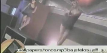 Provoking dancers shake their asses in an upskirt video