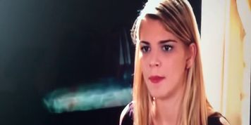Sexy Blonde Girl Smoking 