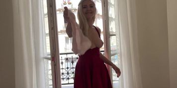 I fucked a random guy on my weekend in Paris and let him cum on me - Eva Elfie