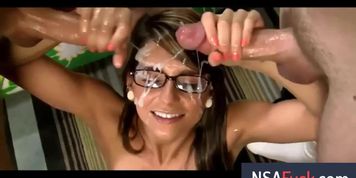 Facial Cum On Hair Compilation Part5