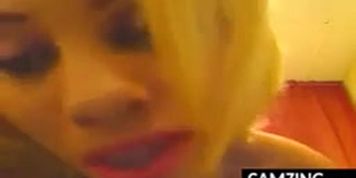 Horny Blonde Whore In High Heels