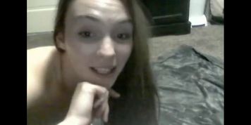 Cute Brunette Hairjob, Hair-Blowjob and Cum in Hair, Long Hair, Hair