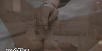 Super hungry girl touching and fingering