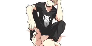 Anime boy feet