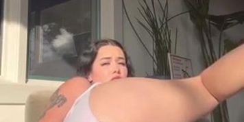 IThot Anal Dildo Ride ripped shorts