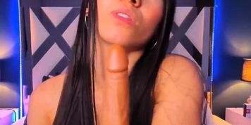 Perky Tits Girl Fucks Her Hole