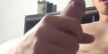 Dustin Jerks Off His Huge Dick
