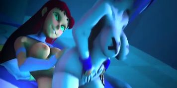 Raven x Starfire teen titans hmv/pmv.